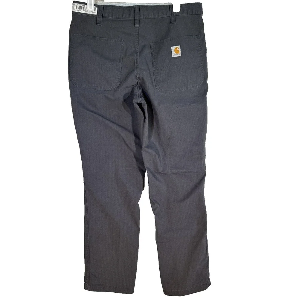 Carhartt Pants Mens 31x29 Gray Relaxed Fit Ripstop Utility Workwear Durable